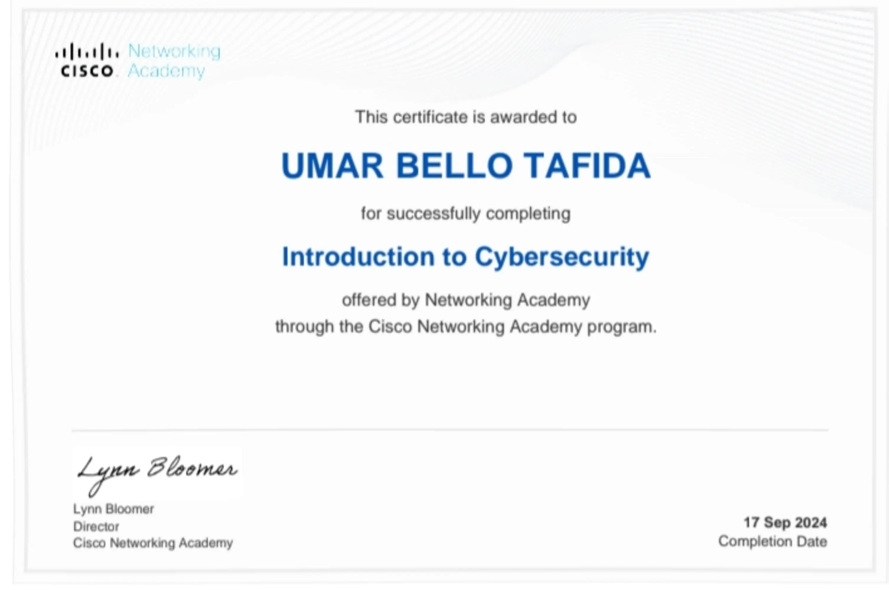Cybersecurity